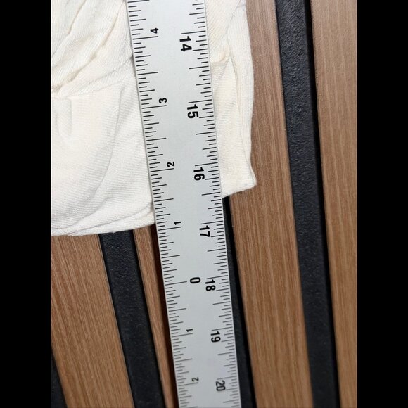 ALO Top XS Womens White Cover Long Sleeve Cropped Twist Front Ribbed - Picture 5 of 6